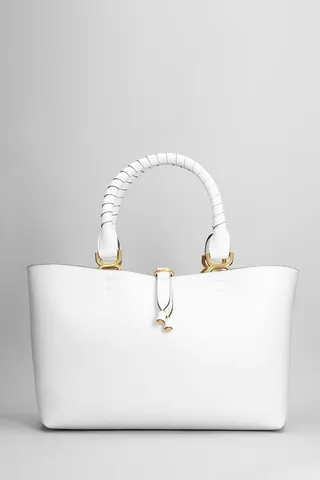Marcie Tote In White Leather