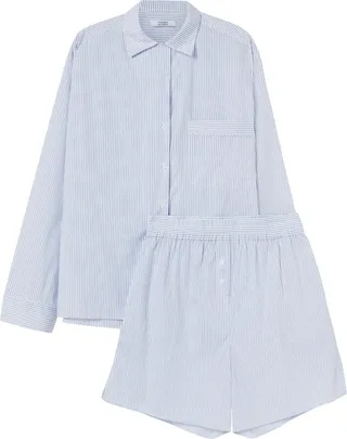 A LINE - Serenity Blue Stripes Pyjama Set