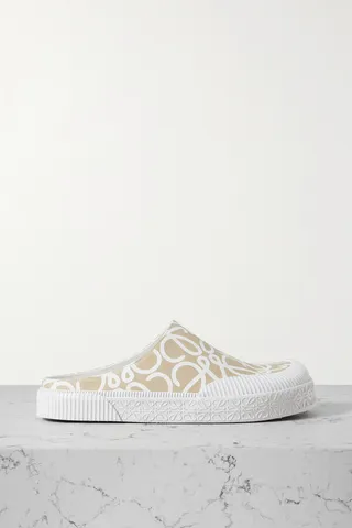 Loewe - + Paula's Ibiza Logo-print Canvas Slip-on Sneakers - Neutrals