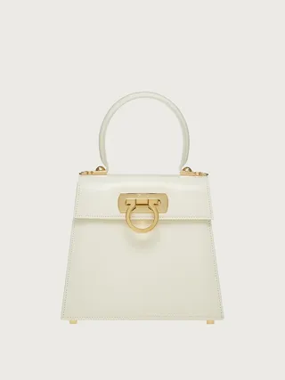 Ferragamo Women Iconic Top Handle (S) White