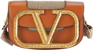 Small Supervee crossbody calfskin bag