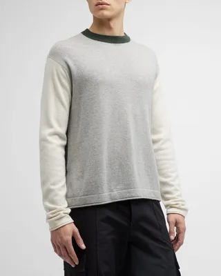 Men's Elliot Cashmere Colorblock Sweater