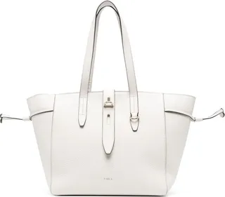 Buckle-Detail Leather Tote