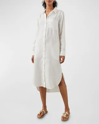 Val Midi Linen Shirtdress