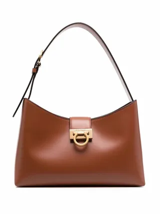 Trifolio leather shoulder bag