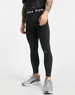 PUMA Training Formknit seamless long tights in black