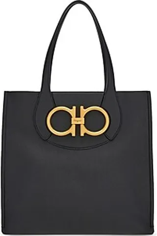Salvatore Ferragamo Maxi Gianco Leather Tote