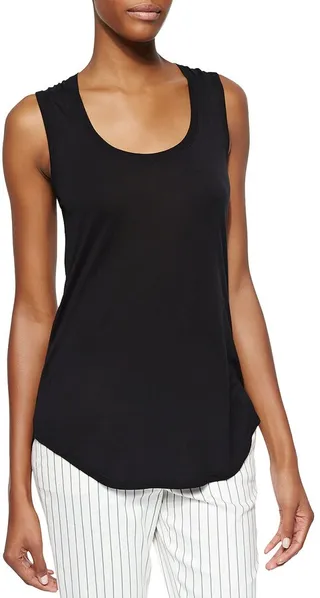 Sweetheart Jersey Knit Tank Top