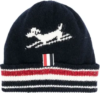 Holiday Snowflake intarsia-knit scarf
