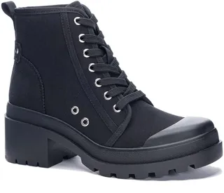 Bunny Canvas Combat Boot