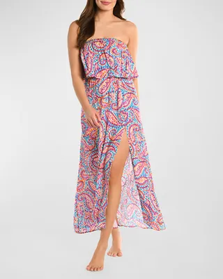 Pebble Bandeau Maxi Dress