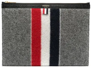 RWB stripe clutch bag