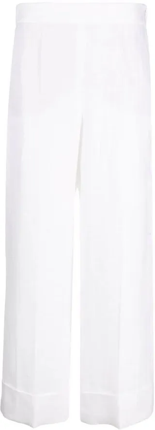 Wide-Leg Cropped Jeans
