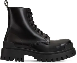 60mm Strike Leather Combat Boots