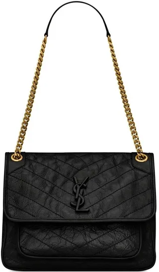 Niki logo-lettering shoulder bag