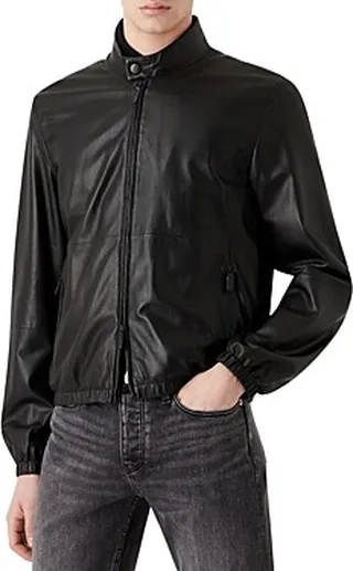 Emporio Armani Leather Perforated Jacket