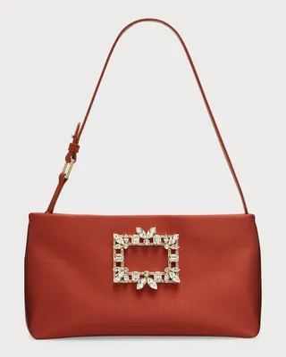 Nightlily Mini Buckle Satin Shoulder Bag