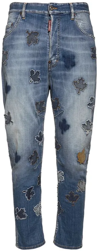 18cm Combat cotton denim jeans