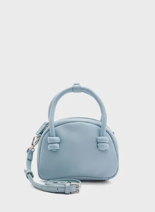 Strap Detail Mini Satchel Bag