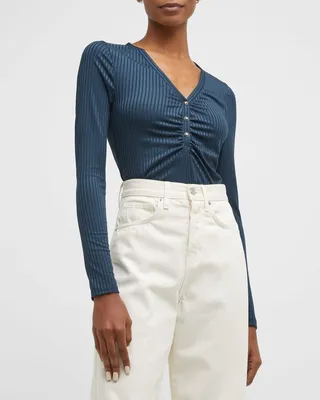 Murray Ruched Henley Tee