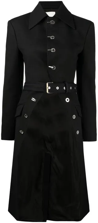 Frock belted coat
