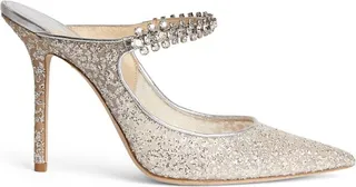 Jimmy Choo Bing 100 Glitter Mules