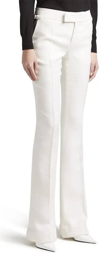 Mid-Rise Flare-Leg Pants