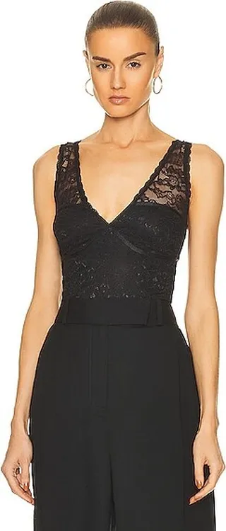 JONATHAN SIMKHAI STANDARD Tristan Bodysuit in Black
