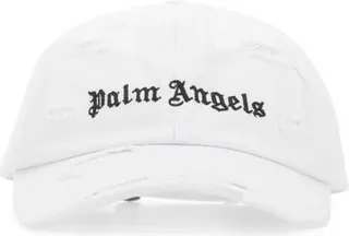Palm Angels Logo Embroidered Baseball Cap
