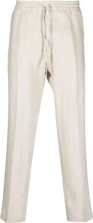 Slim-Fit Drawstring Trousers
