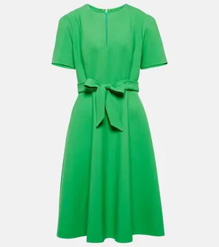 Wool-blend dress