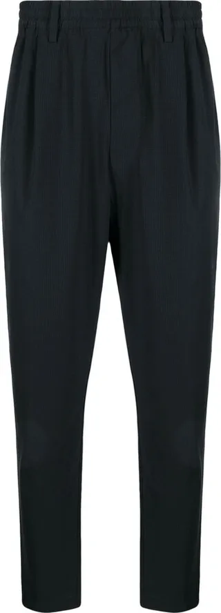Black Tapered Leg Trousers