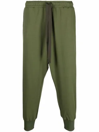 Drawstring-Waist Cropped Trousers
