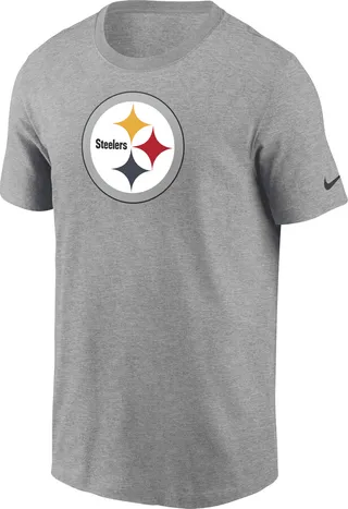 Nike Women's Logo Essential (NFL Pittsburgh Steelers) T-Shirt in Grey