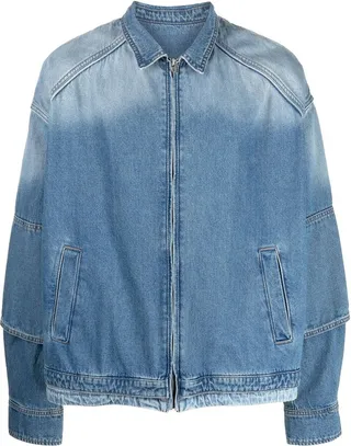 Zip-Up Denim Jacket