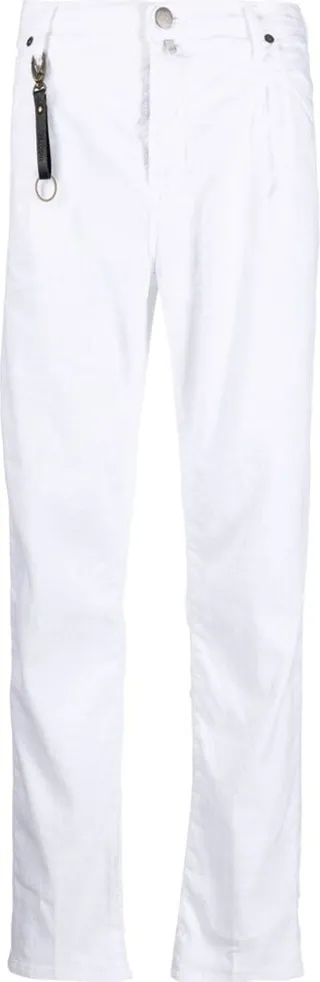 Tapered Linen-Blend Trousers