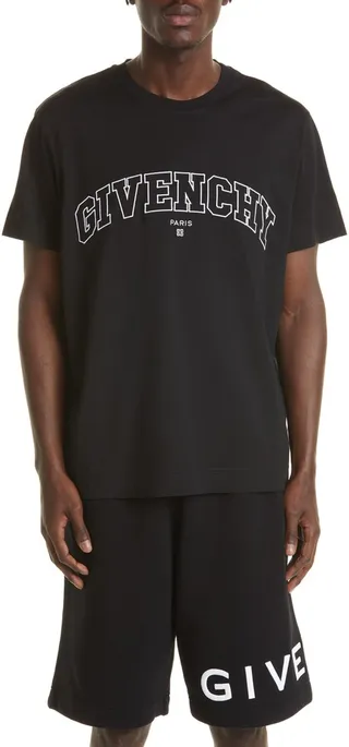 Varsity Embroidered Logo Graphic Tee