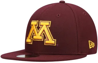 Men's New Era Maroon Minnesota Golden Gophers Logo Basic 59FIFTY Fitted Hat