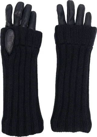 Chunky Ribbed-Knit Gloves