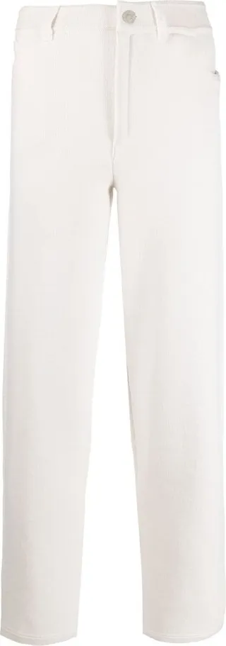 High-Rise Straight-Leg Trousers