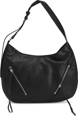 Nappa Leather Grady Zipper Pocket Hobo