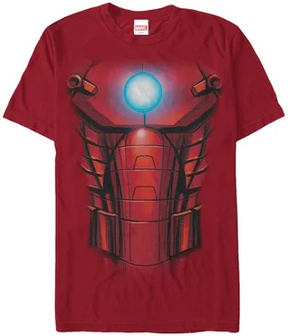 Marvel Men's Comic Collection Iron Mans Suit Upgraded Short Sleeve T-Shirt