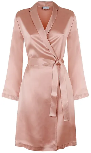 Silk Satin Short Robe