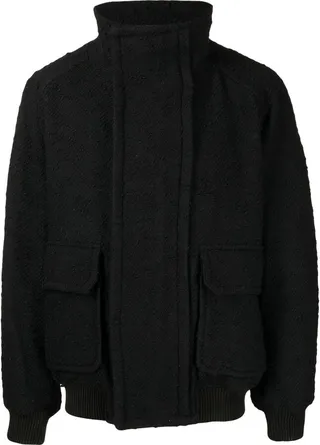 Textured Bomber Jacket