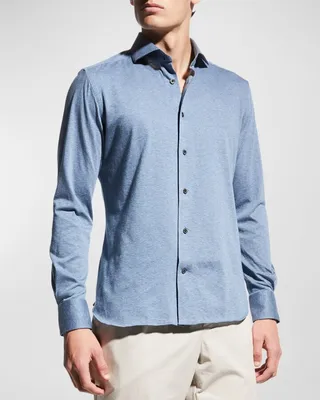 Men's Brushed Jersey Sport Shirt