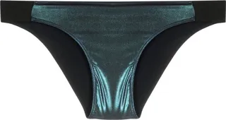 Metallic-Effect Bikini Bottoms