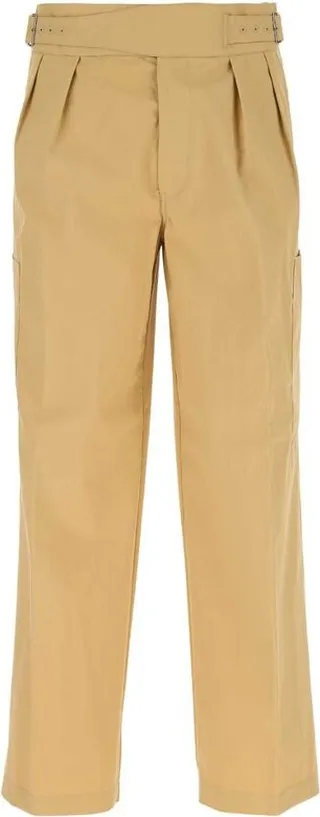 Kenzo Logo Patch Straight-Leg Pants