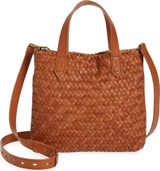 The Small Transport Crossbody: Woven Leather Edition