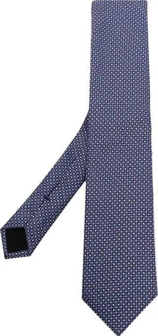 Pointed-Tip Jacquard Tie