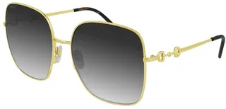 Oversized Square Metal Sunglasses